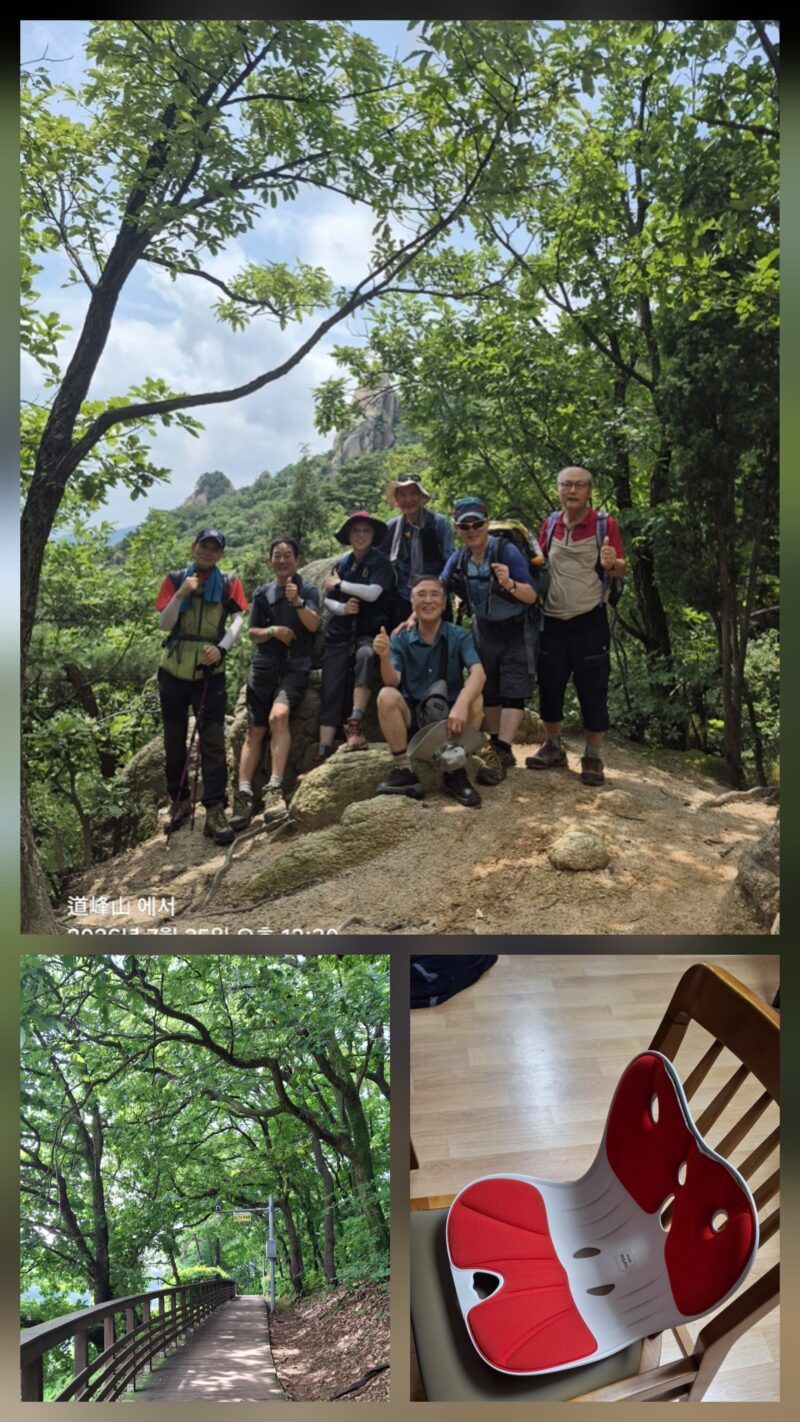 척추관 협착증 허리 코어 근육 강화 운동 자세교정 의자 산책로